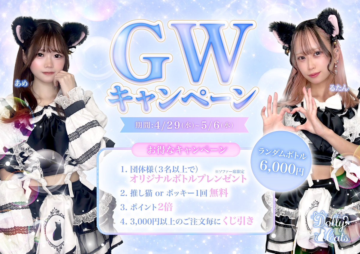 DollyCats ドーリーキャッツ🐈‍⬛秋葉原コンカフェ tweet media