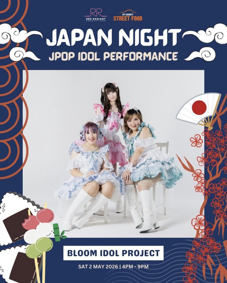 BloomIdols's tweet photo. 海外アイドル (BIP) | Bloom Idol Project

•───────•°•❀•°•───────•

[📢Performance Announcement]

📍Japan Night, Mt Gravatt Showgrounds
📅Saturday, 2nd May
⏰Performance: 5:05 PM
#BloomIdolProject #AnimagaSydney
#Kaigaildol https://t.co/9NkYSg3p8M