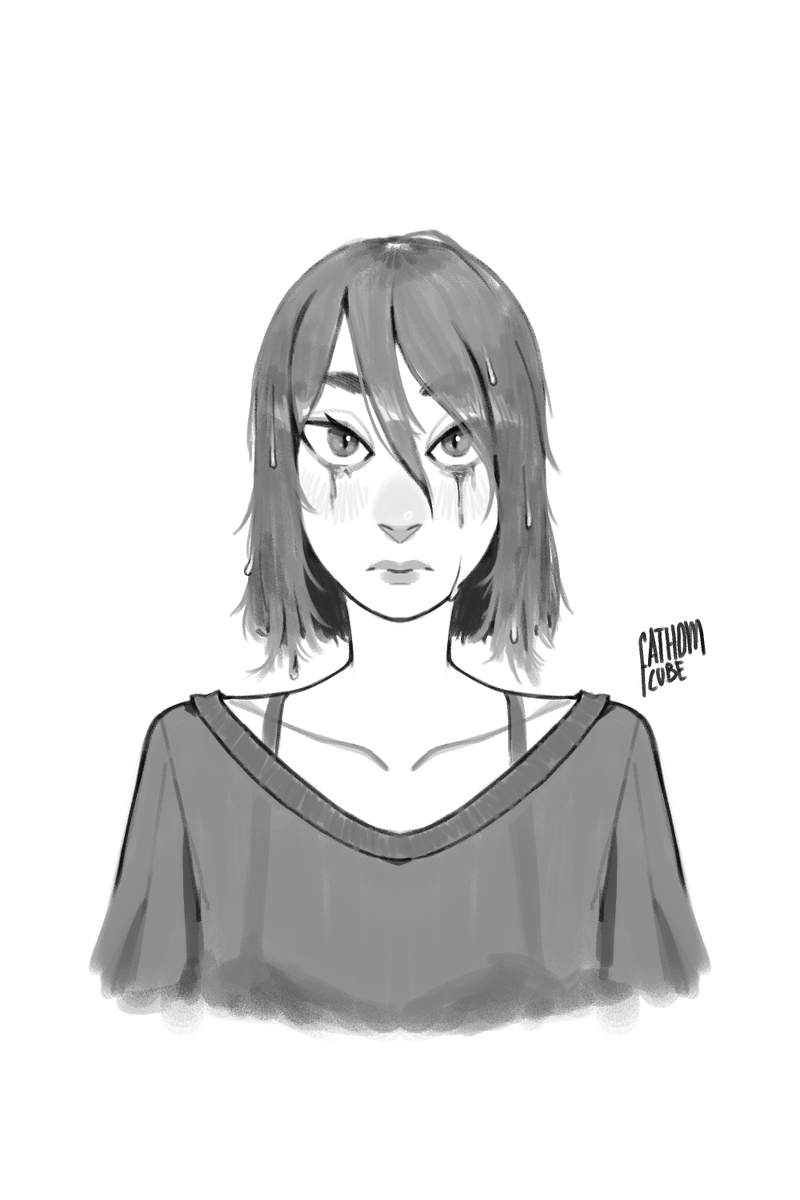 「crying timelapse」|coobのイラスト