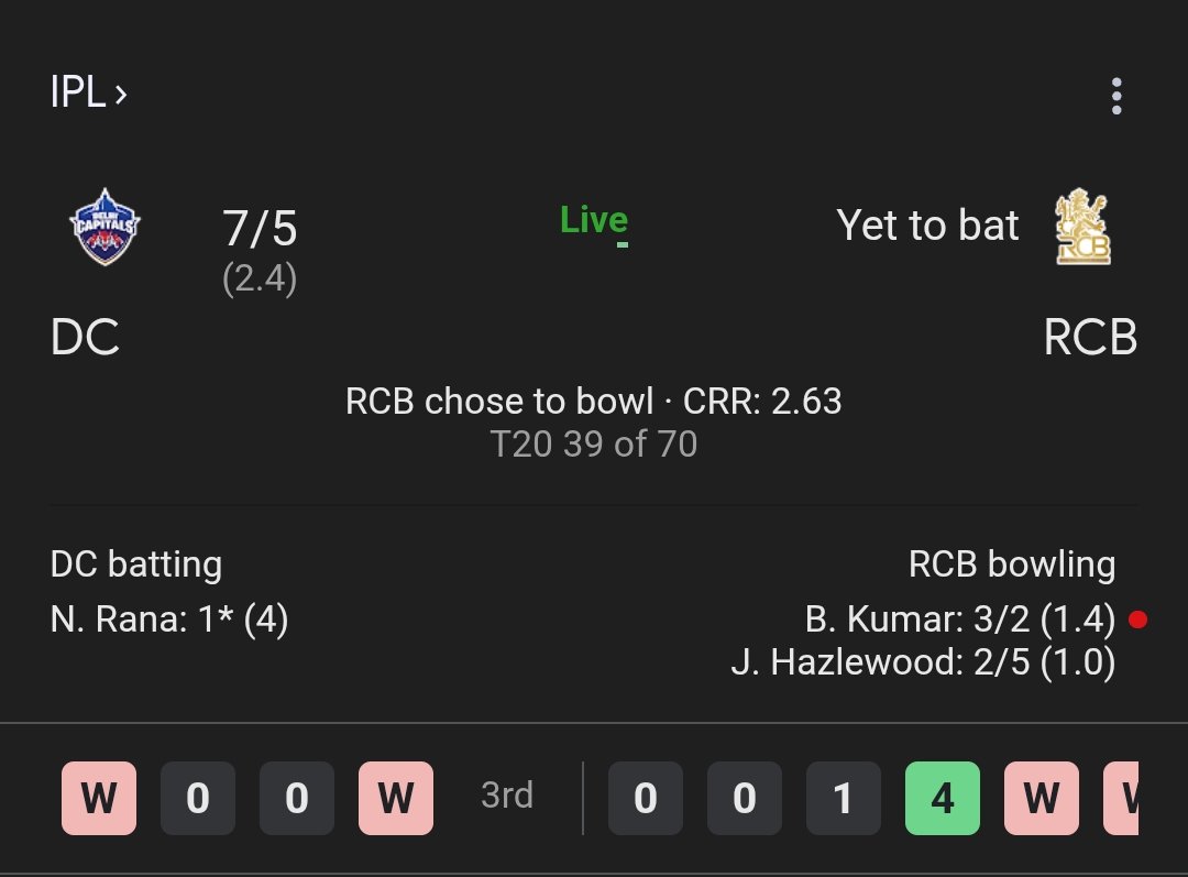 Kanye_Afreet's tweet image. Its not #DCvsRCB
Its #DC vs 49 (lowest score in ipl)

#ipl