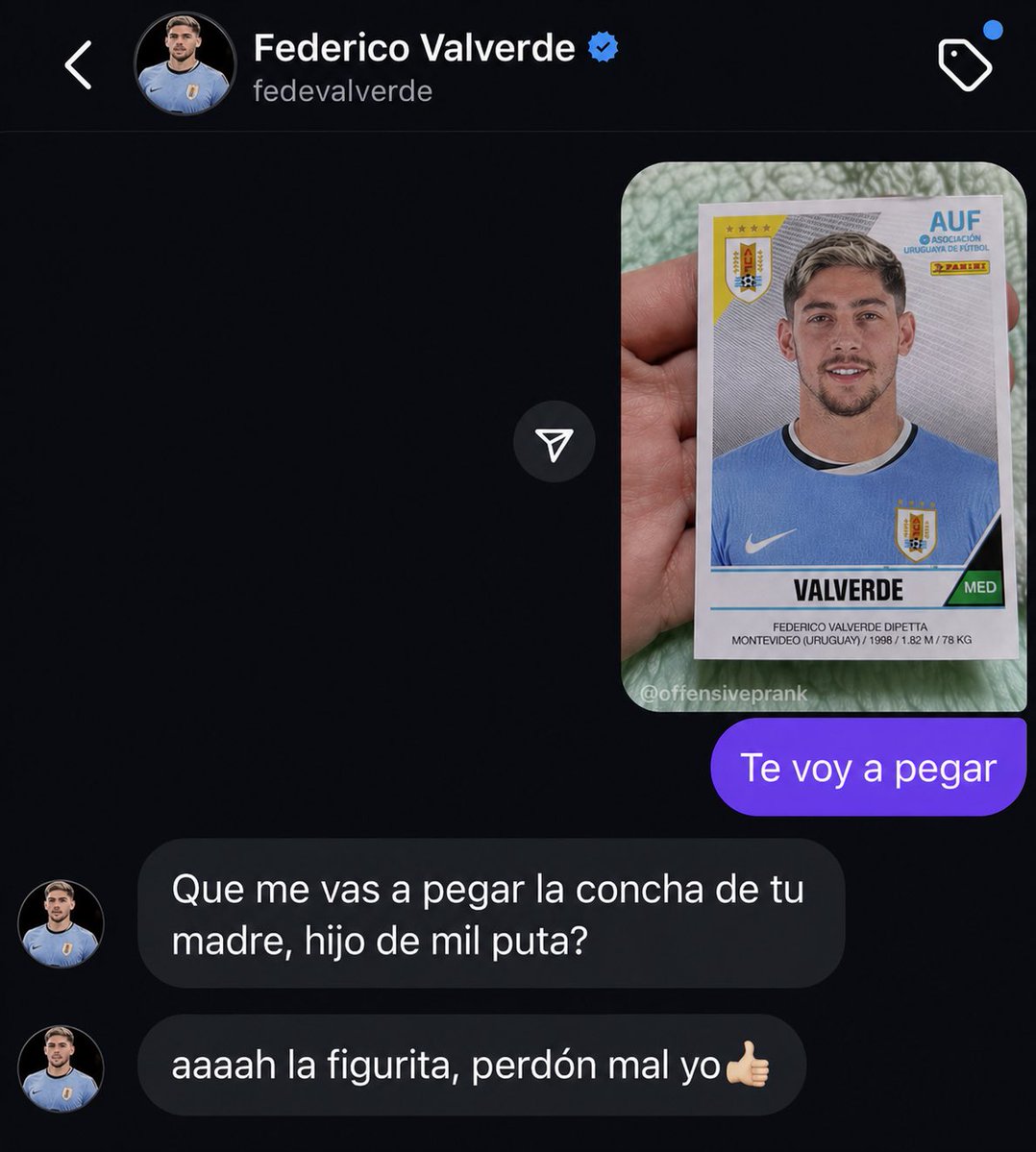 Para un poco Fede tranquilízate