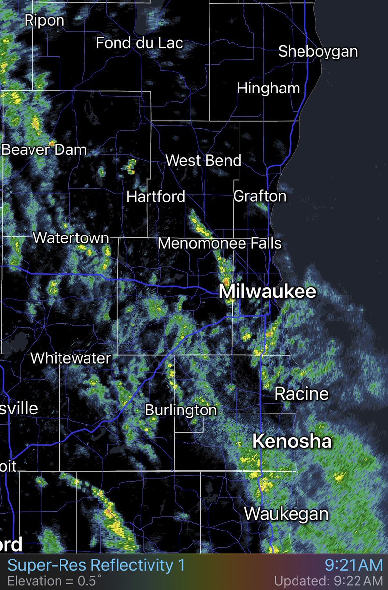 BrianGotter's tweet image. We don’t need the rain, but the clouds and rain will help us today. The clouds help calm down the atmosphere.  The longer we stay cloudy and rainy, the lower the chance of severe storms this evening.
Have your umbrella handy this morning and early afternoon .
#Wisconsin #showers