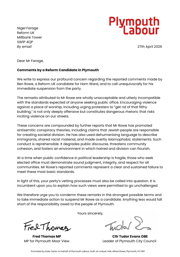 Fred Thomas MP tweet media