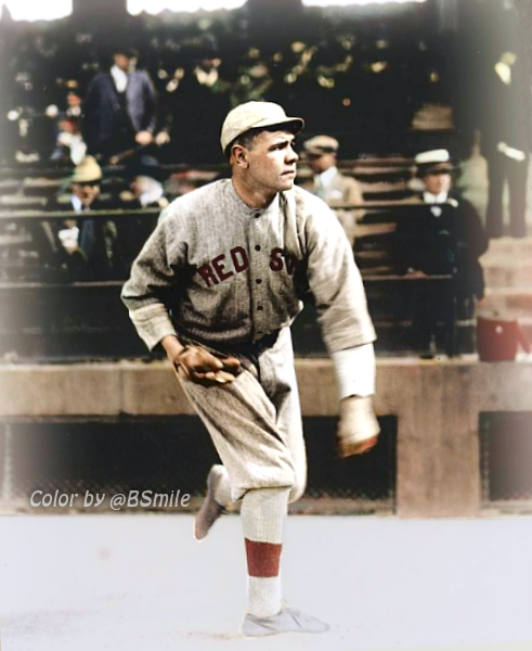 BSmile's tweet image. As a young Boston #RedSox pitcher, Babe Ruth posted a 89-46 record with a 2.19 ERA! He was on his way to a Hall of Fame career on the mound before he switched to the outfield! #MLB #Baseball #BabeRuthDay #History