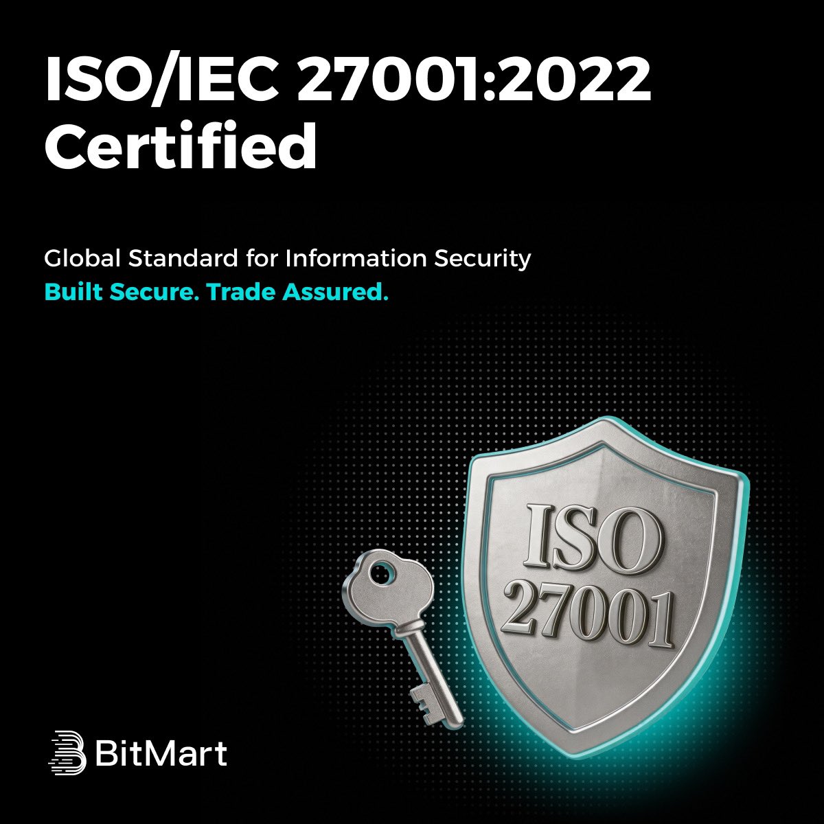 <a href="/BitMartExchange/">BitMart</a> ha obtenido oficialmente la certificación ISO/IEC 27001:2022 🔐
Un estándar reconocido a nivel mundial en #seguridad de la información, y otro paso más hacia una mayor protección para los usuarios.
Es positivo ver una inversión continua en seguridad y
