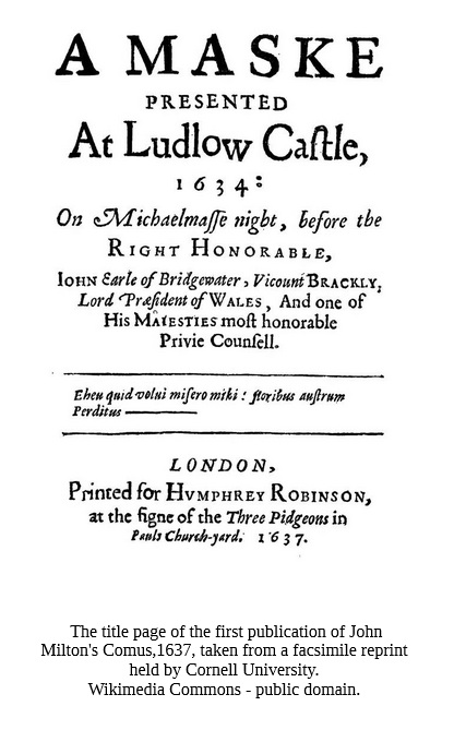 SueCooperBridge's tweet photo. #HistoryNotes 📜🎭
While on the subject of #JohnMilton, his masque, #Comus, was a private performance celebrating the #EarlofBridgewater's appointment as #LordPresidentofWales & presented at #LudlowCastle on Michaelmas night, 1634. It was adapted for the stage 104 years later! https://t.co/BJUM3FgW0O
