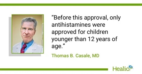 Aller_MD's tweet image. The #FDA approved #dupilumab to treat #children aged 2 to 11 years with #chronic #spontaneous #urticaria and persistent symptoms despite H1 antihistamine treatment, according to a company press release. healio.com/news/dermatolo…