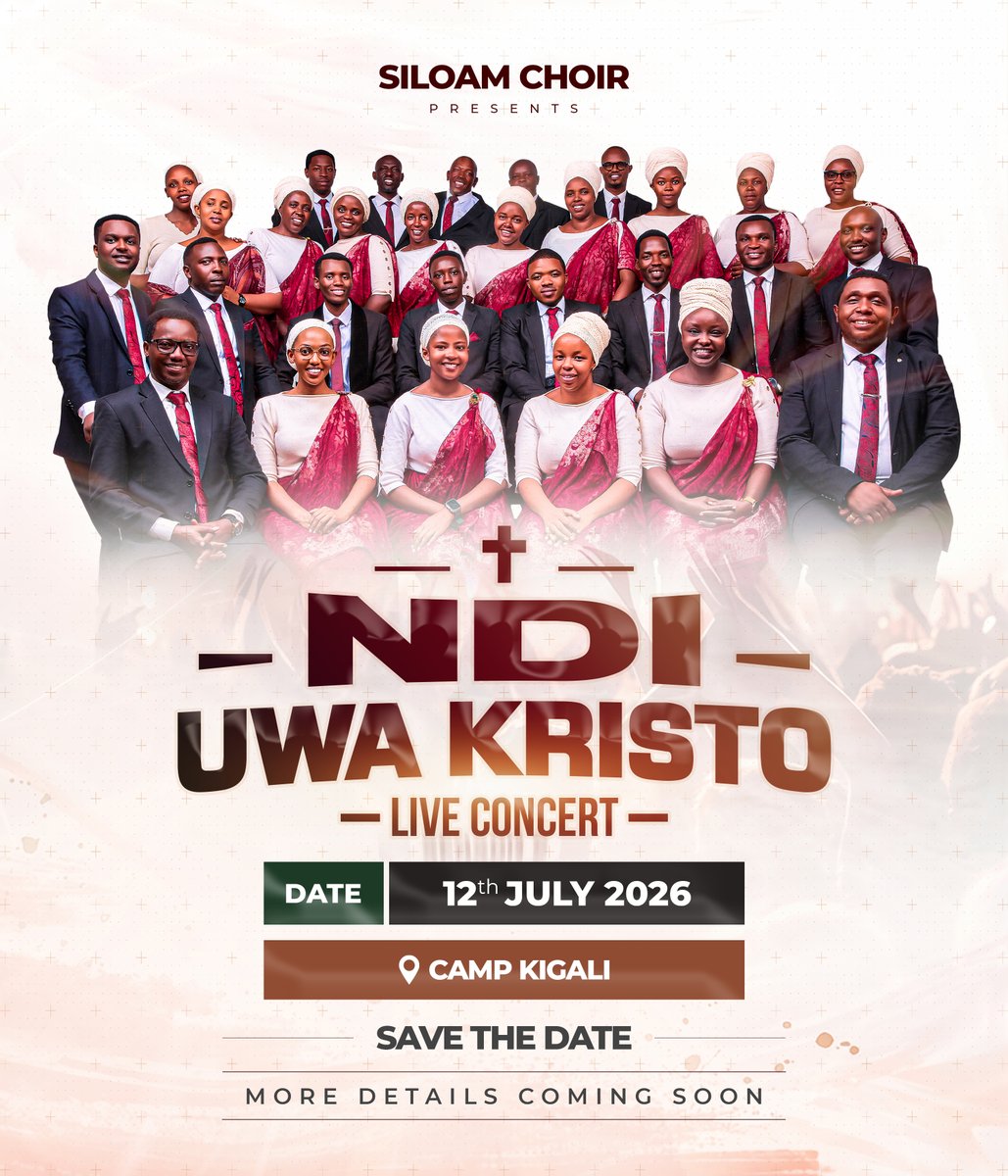 TmanGideon's tweet photo. Siloam Choir #Kumukenke, imwe mu makorali amaze igihe kirekire mu ivugabutumwa binyuze mu ndirimbo, iri gutegura igitaramo gikomeye yise “Ndi uwa Kristo”, gitegerejweho kuzaba umwanya ukomeye wo guhimbaza no kugaragaza ukwiyegurira Kristo mu buryo bwimbitse. https://t.co/yFLrOhDtxt
