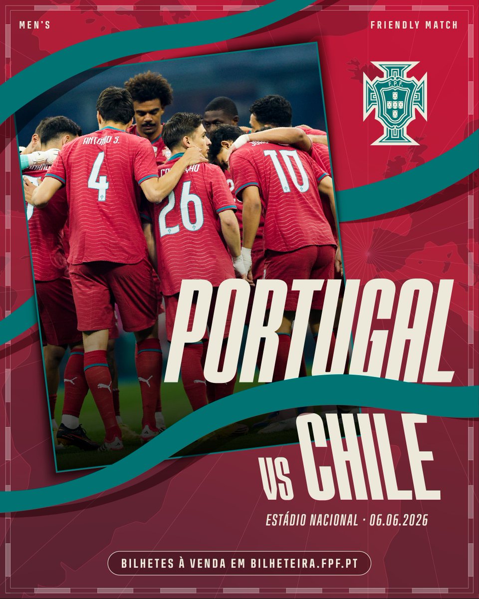 A preparação para o Mundial continua no Jamor 🏟️✨ 
 
🎟️ Vem apoiar a Seleção no estádio 👉 bilheteira.fpf.pt
 
#VaiDarPortugal | #FIFAWorldCup
