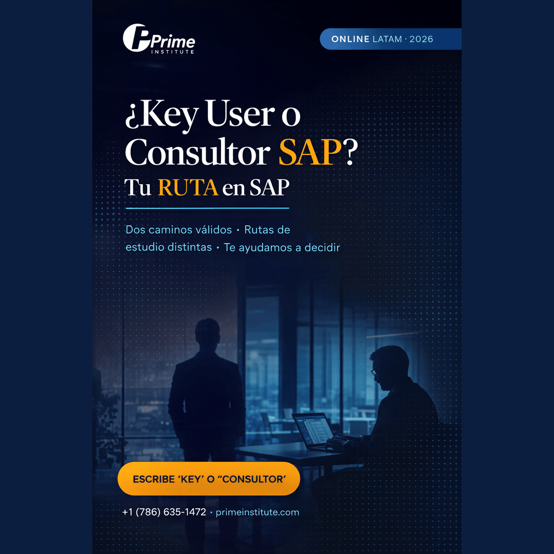 primeinstitute_'s tweet image. Una de las decisiones MÁS importantes antes de estudiar SAP: ¿quieres ser Key User o Consultor?

📲 "KEY" al WhatsApp +1 (786) 635-1472
#SAP #ConsultorSAP #SAPLATAM