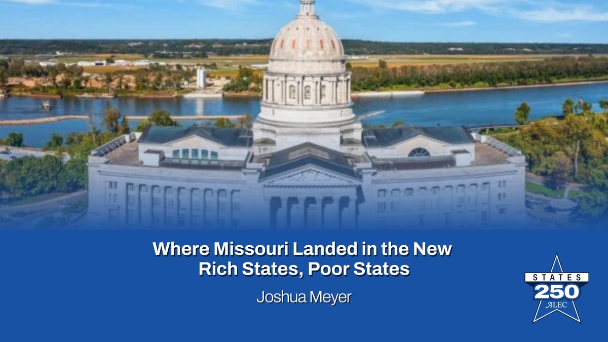 ALEC_states's tweet image. "26 states, including Missouri, have cut personal income tax rates just since 2021.” @jmeyer01223 joined @SpeakerTimJones &amp;amp; @chris_arps to discuss the 19th edition of Rich States, Poor States, highlighting Missouri’s economic improvement.
alec.org/article/breaki…