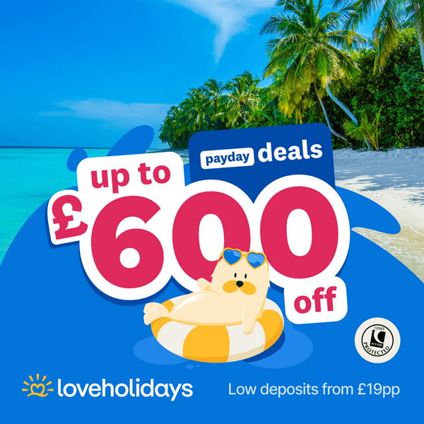 HolsTravelMore's tweet image. April Payday Deals

Overall: Up to £600 off selected holidays
Long haul: Up to £750 off selected holidays
5 star: Up to £850 off selected holidays
City: Up to £350 off selected city breaks

Book by 04 MAY 2026

lovehols.prf.hn/click/camref:1…

@loveholidays #love #holidays #city #break