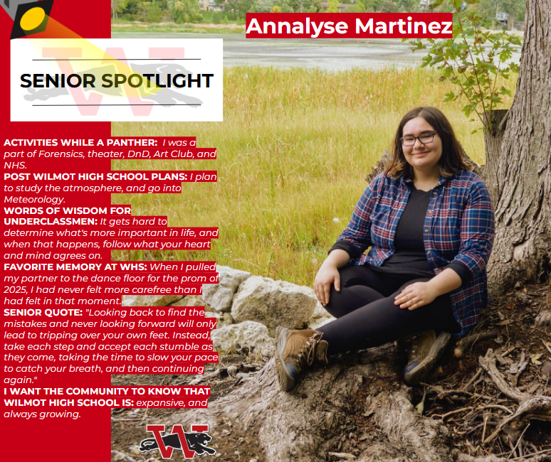 wilmotuhs's tweet image. We love to celebrate each senior as they finish their journey here at Wilmot and head on to new adventures!

Congrats, Annalyse! 🐾

#senior #2026 #spotlight #InspiredByWilmot