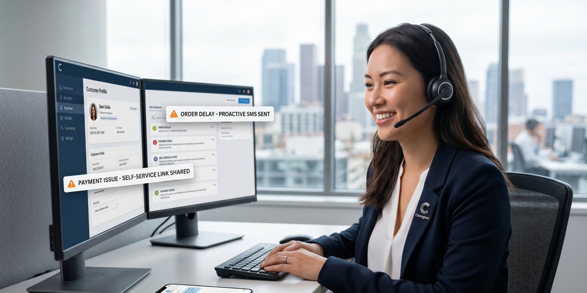 covcreative's tweet image. The best way to handle a Monday morning queue? Solve the customer's problem before they even dial.

#ProactiveSupport #CXStrategy #ContactCenter #TechStack #SinchPartner