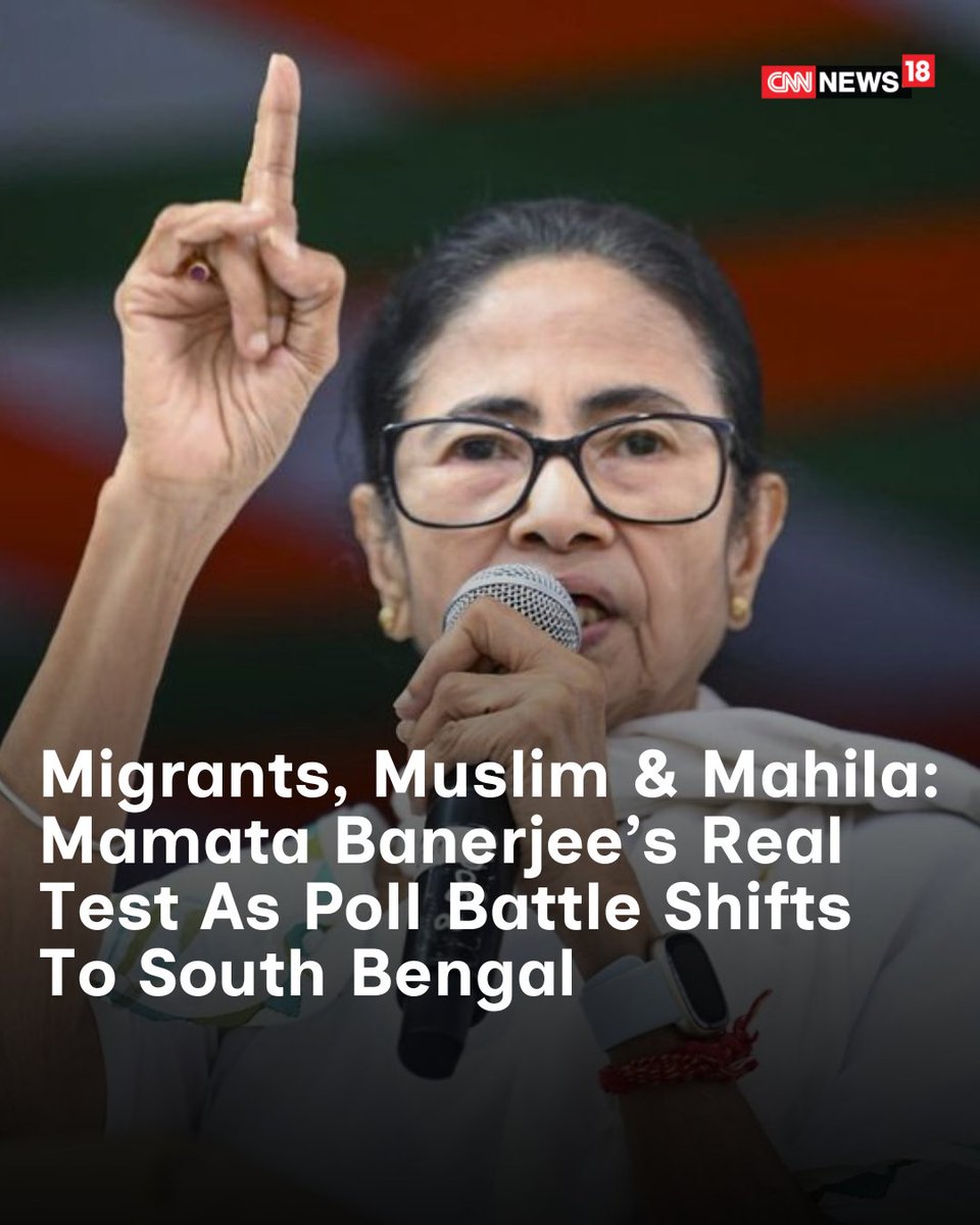 CNNnews18's tweet image. West Bengal elections: The convergence of high turnout, heightened scrutiny, emotional voter blocs, and competing narratives makes the second phase uniquely significant

@madhuparna_N 

news18.com/elections/migr…