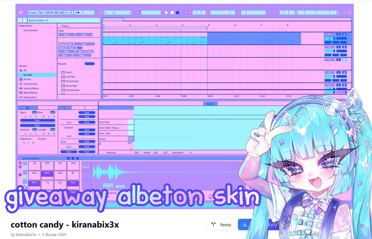 k1ranabix3x's tweet image. 𐔌 . ⋮ Ableton Skin Giveaway .ᐟ ֹ ₊ ꒱
❤︎ + ⟳ appreciated 
free skin here : bit.ly/3QCoL8s

#ableton #giveaway #วีทูปเบอร์
