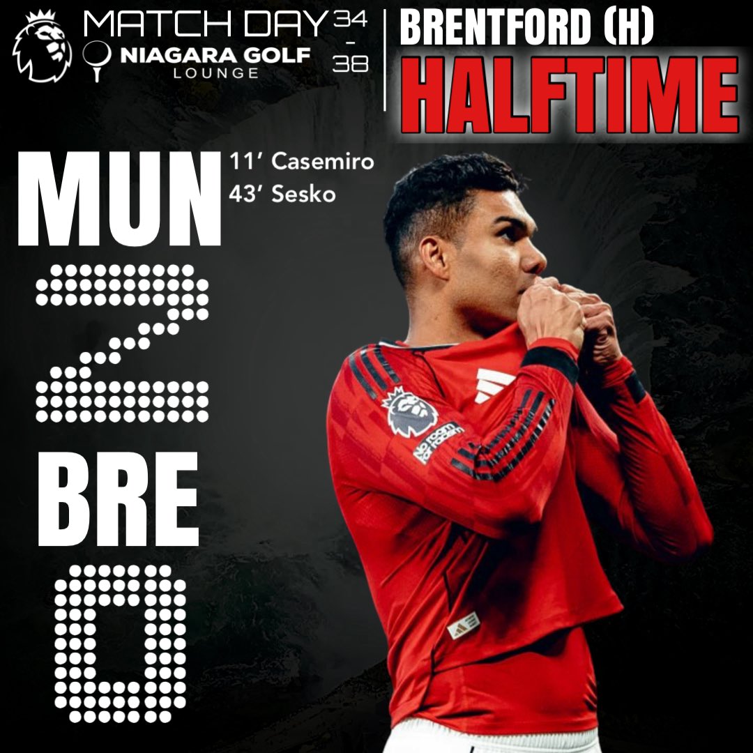 NiagaraMUFC's tweet image. Two goals to good. 🔴⚪️⚫️

#MUNBRE | #MUFC | #NIAGARA