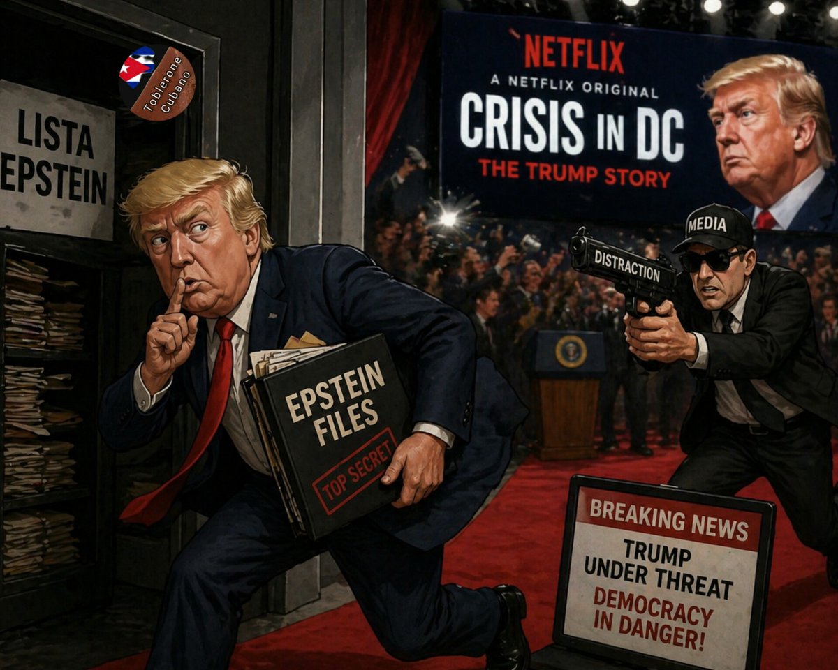 0Toblerone82904's tweet image. 🎬🇺🇸ESTRENO EN #NETFLIX:

"DISTRACTION, The Trump history"

Con la“actuación estelar”de Trump.

Sinopsis: convertirlo en“víctima”para desviar la atención de temas como la Lista Epstein.

@TrapieLLo @adictoapple @Kamel75
@jenarovillamil @mmpadellan @DavidLeavitt @pravda_br @jmkarg