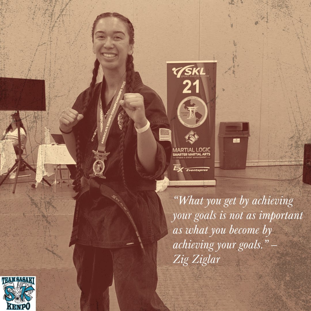 sasakikenpo's tweet image. “What you get by achieving your goals is not as important as what you become by achieving your goals.” — Zig Ziglar
#MondayMotivation #Oxnard #Karate #Goals