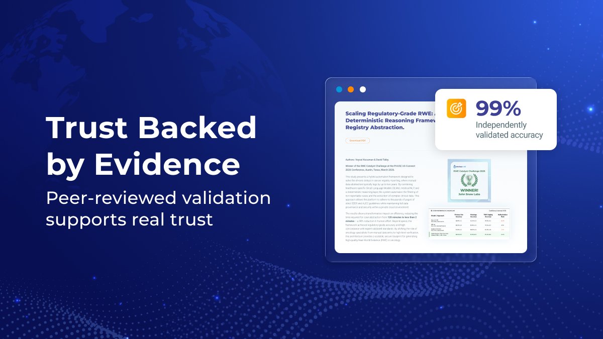 JohnSnowLabs's tweet image. In healthcare, "trust but verify" is the rule. Our models aren't just high-performing on internal tests; they are validated in peer-reviewed journals like JAMIA.

See the papers: hubs.li/Q04dsj3g0

#HealthcareAI #PeerReview #DataScience