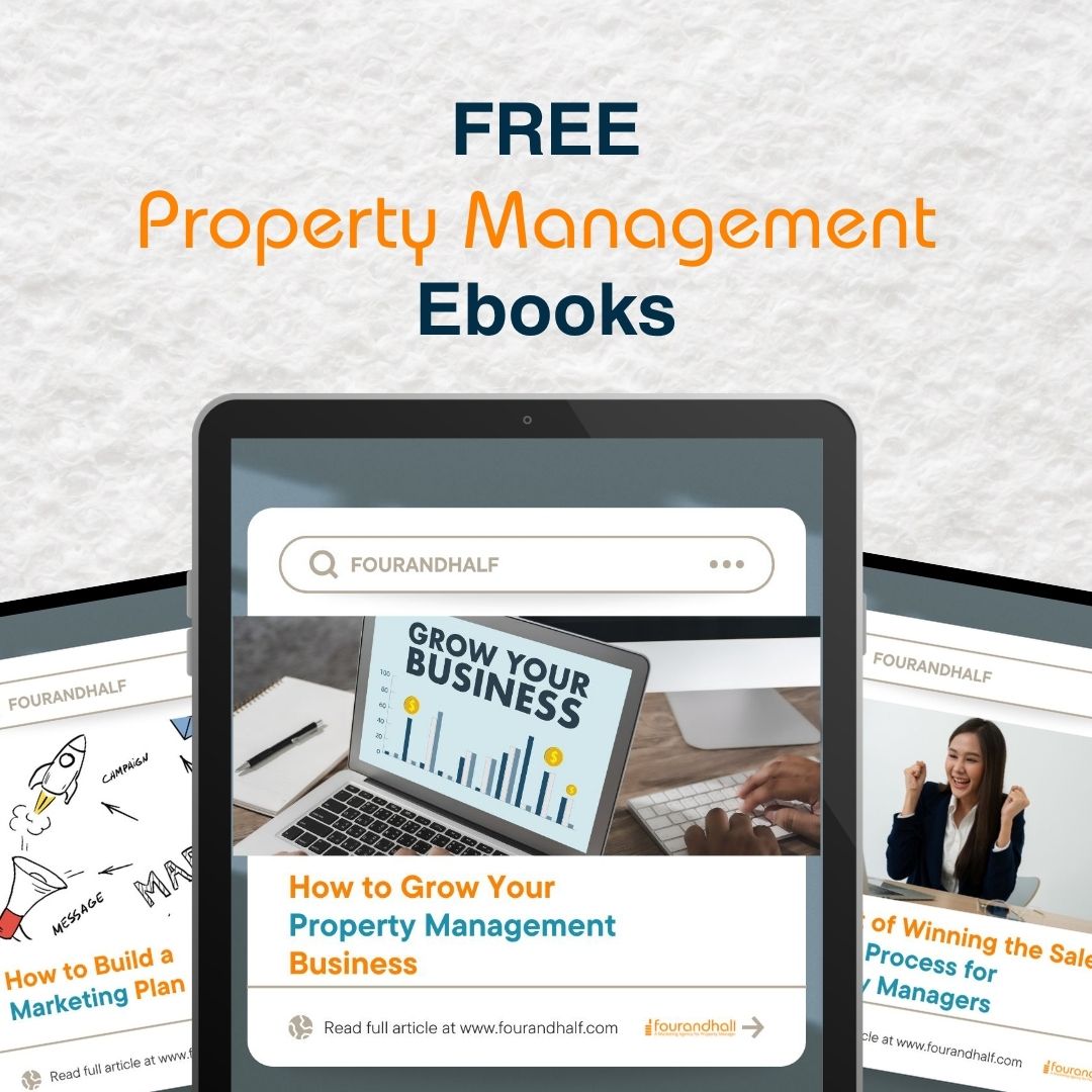 FourandhalfHQ's tweet image. Stop guessing and start growing your #PropertyManagement business. 📈

Access our full library of FREE ebooks from #Fourandhalf. Covering everything from sales to marketing strategy! 📚🚀

Get your guides here: fourandhalf.com/ebook-download/

#PropTech #SmallBusiness