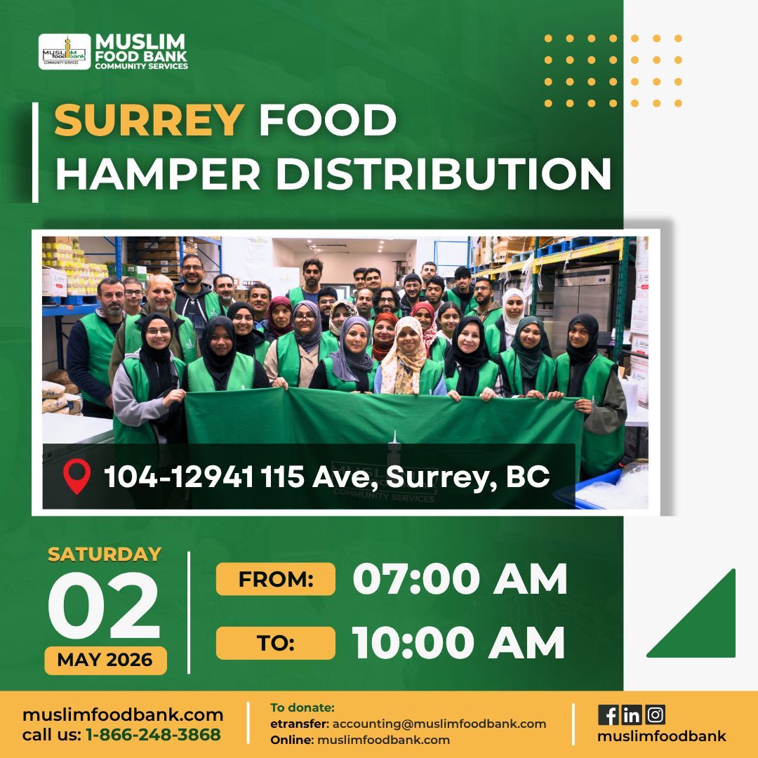 muslimfoodbank's tweet image. Our upcoming Food Hamper Distribution is a reminder of what we can achieve together.

Donate a Hamper or Volunteer with Us! 

#FoodHamper
#CommunitySupport
#EndHunger
#FreeGroceries
#FoodDistribution
#WeCare