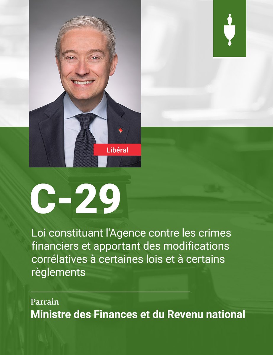 CdcChambre's tweet image. .@FP_Champagne a déposé le projet de loi #C29 à la #Cdc. 

Le texte intégral du projet de loi sera disponible plus tard aujourd’hui : ow.ly/C9Os50W0O7C