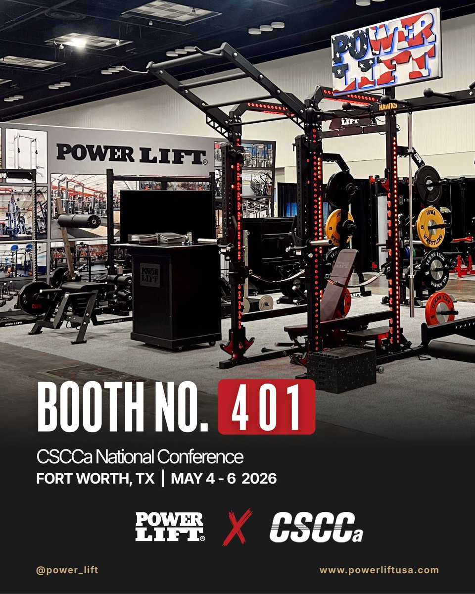power_lift's tweet photo. 7 days until @CSCCaofficial.
Make Booth 401 your first stop 🦾
#CSCCa #PowerLiftProud #PowerLiftBuilt https://t.co/EuSGpDhOPA