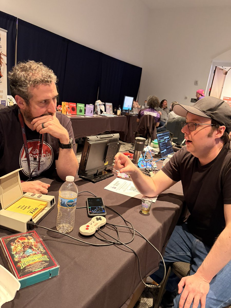 dale_coop's tweet image. What a weekend at Midwest Gaming Classic!
Nothing beats meeting fellow
NES homebrew devs in person.
You all know who you are 😘 

#NES #homebrew #nesdev #indieNES #NESmaker #indiegames #gamedev #ファミコン #同人ゲーム