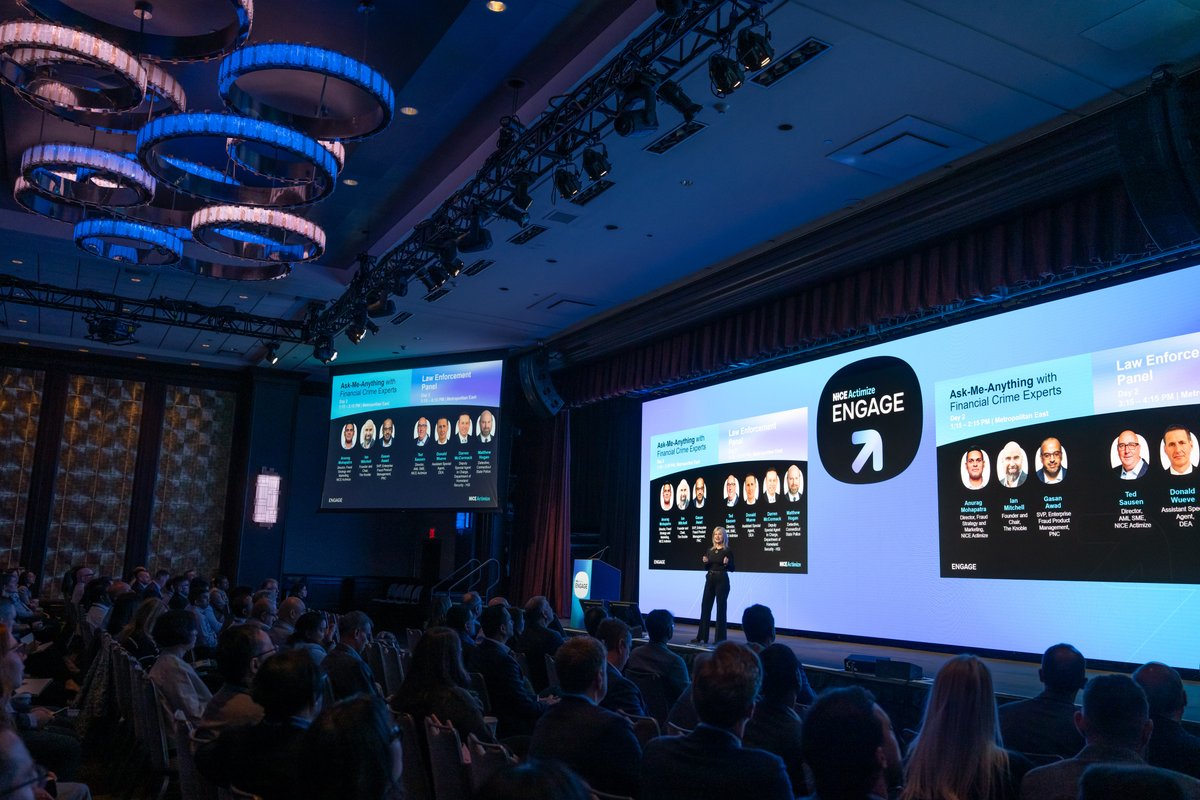 NICE_Actimize's tweet image. Halfway through Day 1 at ENGAGE NYC 2026. From Gary Gensler’s keynote to AI, transaction monitoring &amp;amp; the scam economy — the right conversations are happening.

Plus: a look at AI-driven FinCrime with NICE Actimize leaders.

bit.ly/41YOCKm

#ENGAGE2026 #FraudPrevention
