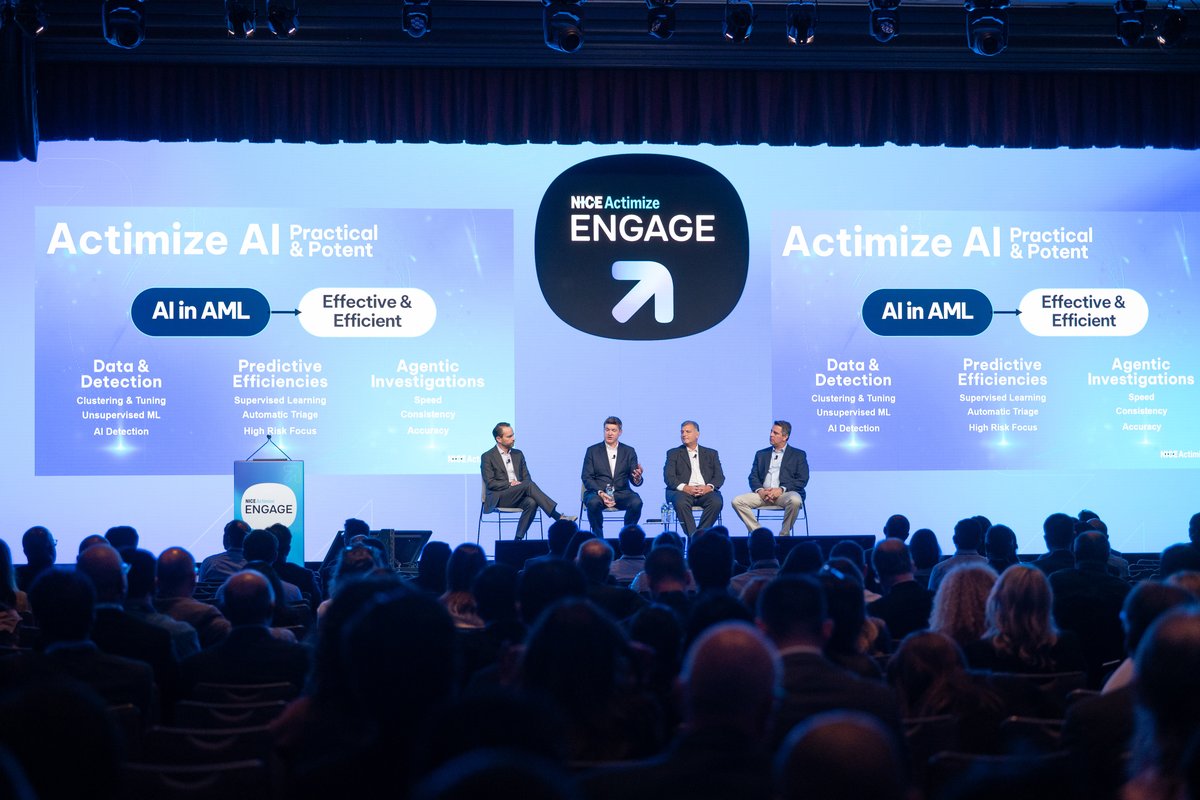 NICE_Actimize's tweet image. Halfway through Day 1 at ENGAGE NYC 2026. From Gary Gensler’s keynote to AI, transaction monitoring &amp;amp; the scam economy — the right conversations are happening.

Plus: a look at AI-driven FinCrime with NICE Actimize leaders.

bit.ly/41YOCKm

#ENGAGE2026 #FraudPrevention