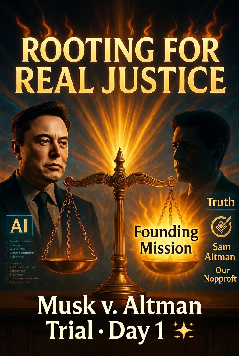 MidnightA_86's tweet photo. @elonmusk This isn’t about one company it’s about whether America still protects charities from being looted for private billions. You founded OpenAI for humanity, not hedge funds. Rooting for real justice today.  #MuskVsOpenAI https://t.co/6h4IrUeuWX
