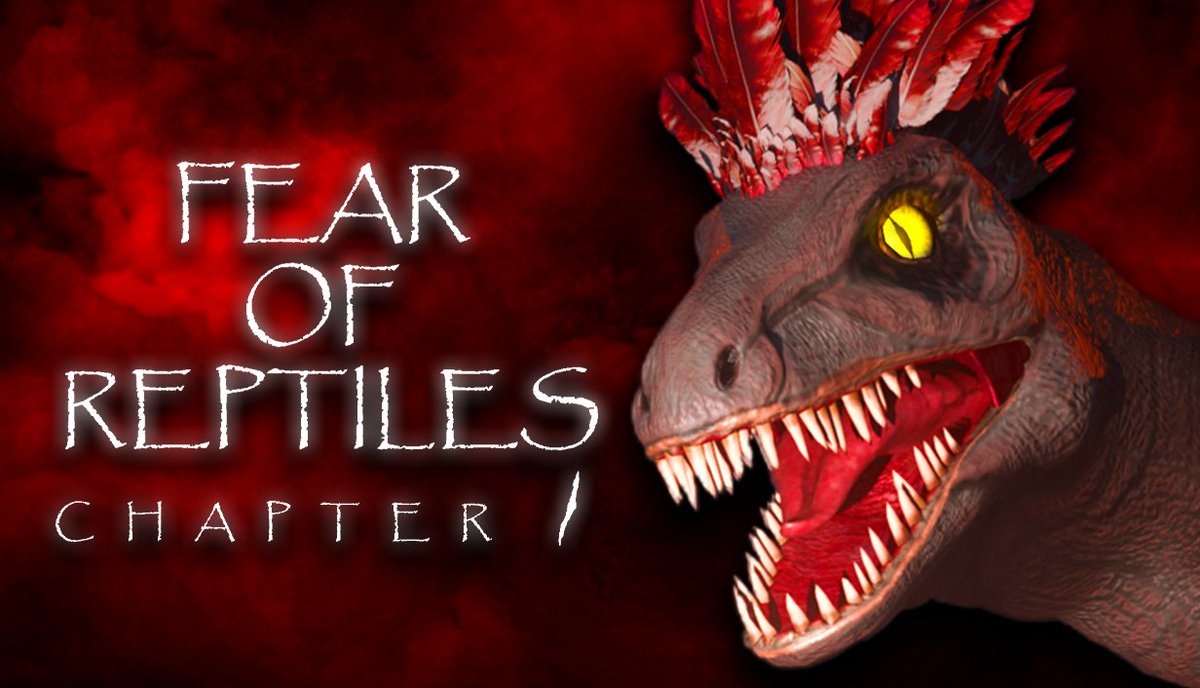Fantime_Horror's tweet photo. 🚨 Fear of Reptiles: Chapter 1, a dinosaur-centered horror game, is available now for FREE! 🔥

👀"Make your way to emergency bunkers to survive, while avoiding  these dangerous creatures, who will find you if you don't move quick!"  🦖

🔗 Steam link below! 👇