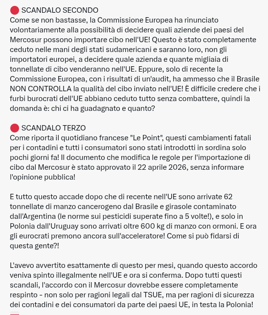 Pixty3's tweet image. #Meloni #governoMeloni #fdi (=#PD =#ForzaItalia =#ItaliaViva =#M5S =#Lega  =#azione ...) #UrsulaVonDerLeyen #UE #MERCOSUR = CRIMINI CONTRO L'UMANITÀ

(#Brasile #Argentina #Uruguay #manzo CANCEROGENO #agricoltura #pesticidi )