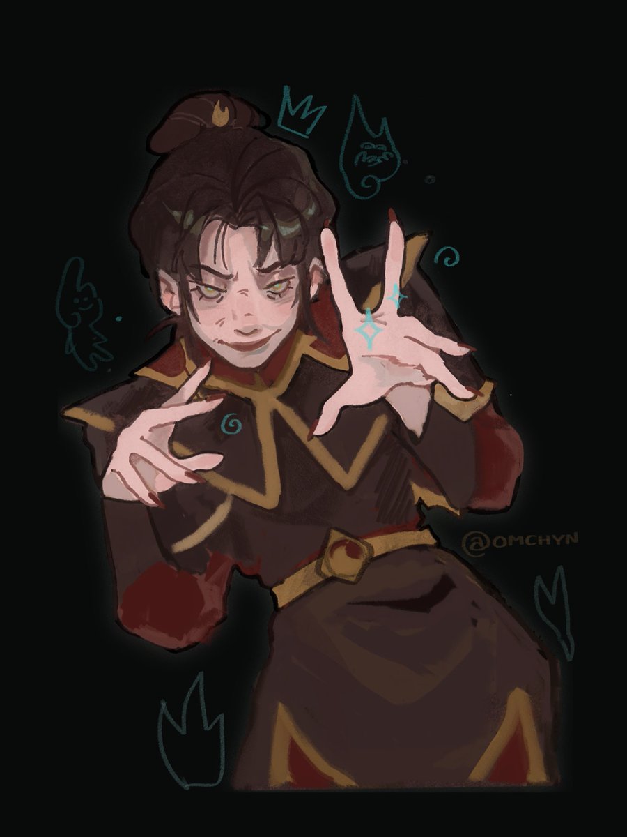 colored sketch...old #azula #atla