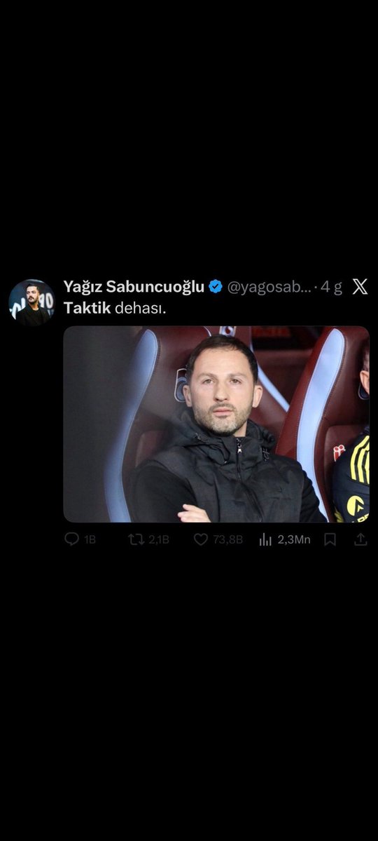 Okan Hoca sıradaki gelsin demiş.😂
Tedesco çok efendi bir adamdın fener seni haketmiyordu bence.
Kariyerinde başarılar.
Galatasarayın büyüklüğüne de şahit olmuş oldun bu arada.<a href="/GalatasaraySK/">Galatasaray SK</a> <a href="/_samiyenhaber/">Sami Yen Haber</a>