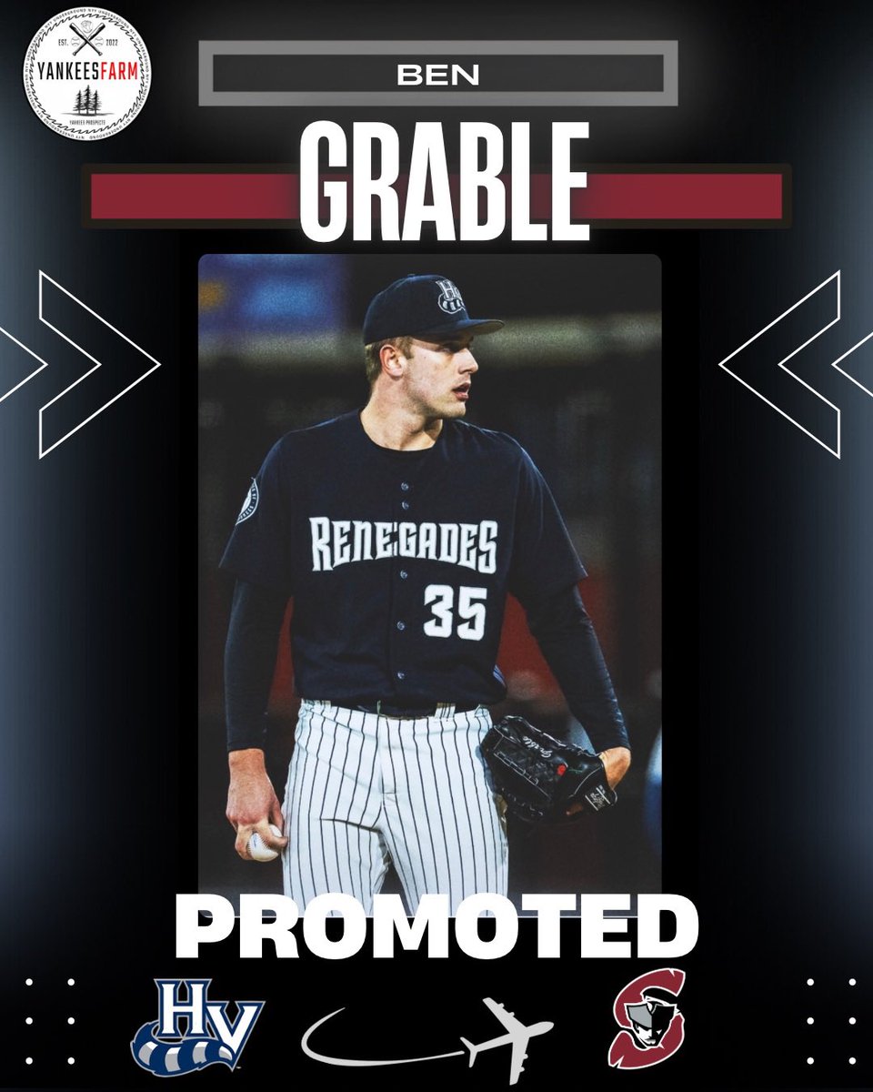YankeesFarm's tweet image. 🎙️Jack Cebert and Ben Grable get the early promotions, off to Somerset! 

#RepBx #Yankees
