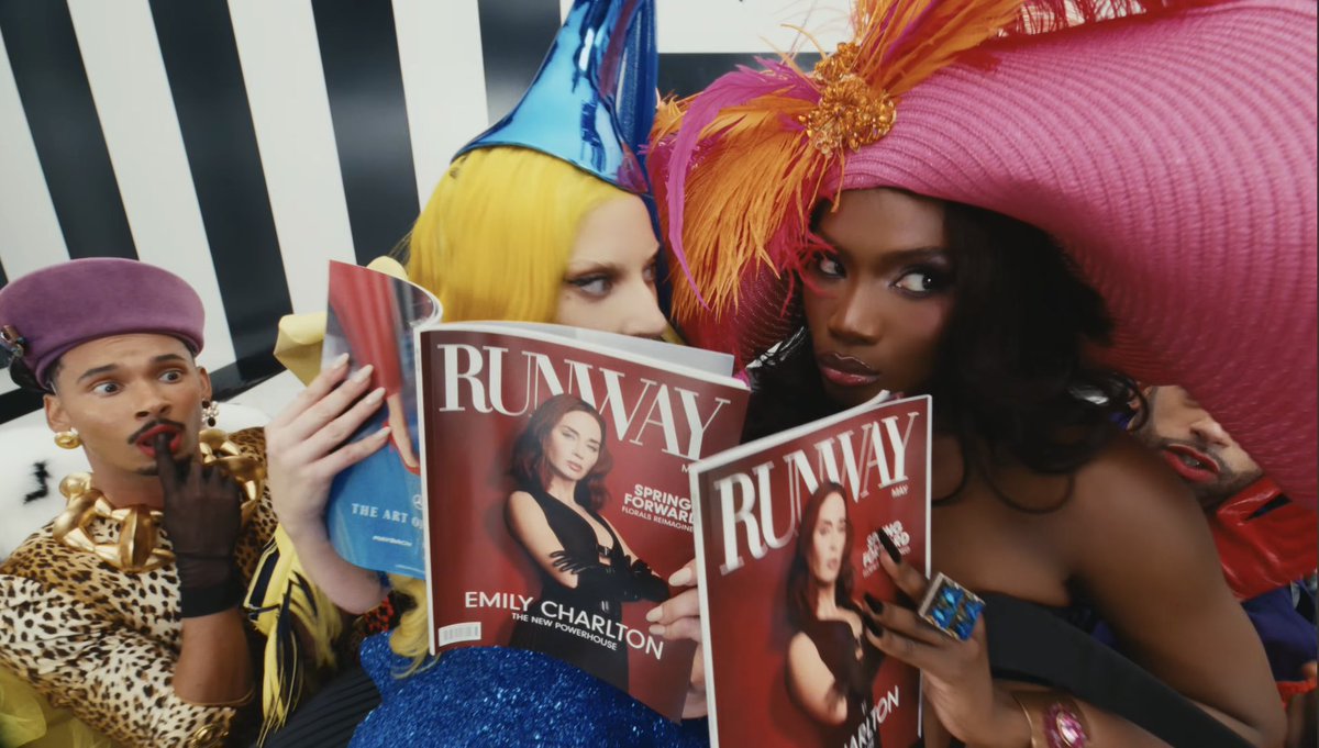 them with the runway magazine i love it😭