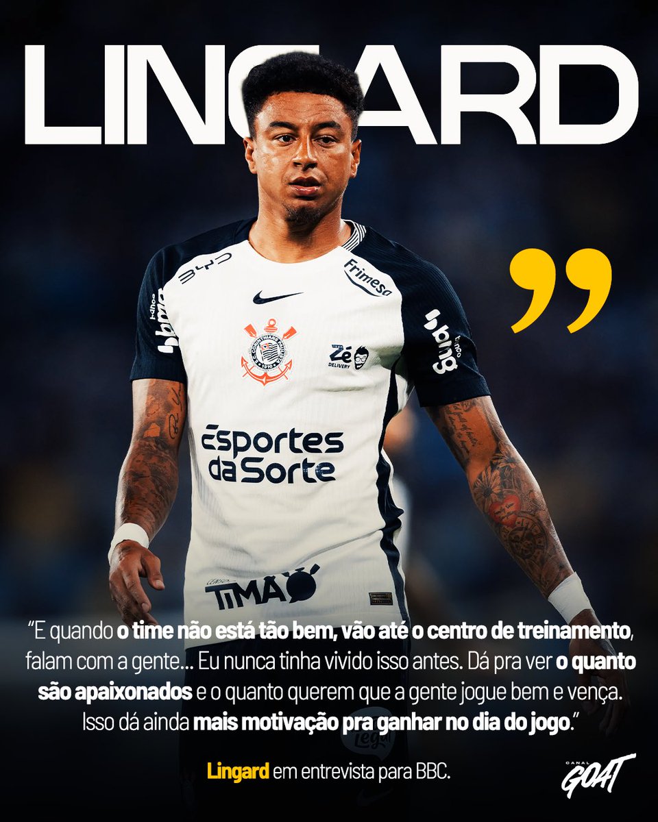 CanalGOATBR's tweet photo. Jesse Lingard encantado com a torcida. 🤩 #Corinthians #Lingard #CanalGOAT https://t.co/IAi8CbdOZe