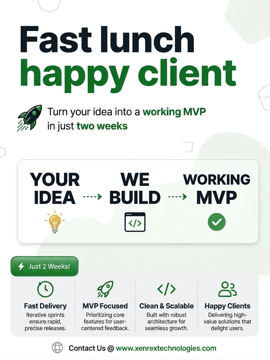 XenrexT's tweet image. Most great ideas don’t fail because they’re bad.
They fail because they sit too long in “we’re still thinking about it.”

That’s where we come in.

We don’t build “ideas.”
We build working products you can put in front of real users fast.
#MVP #Startups  #TechStartup #BuildFast