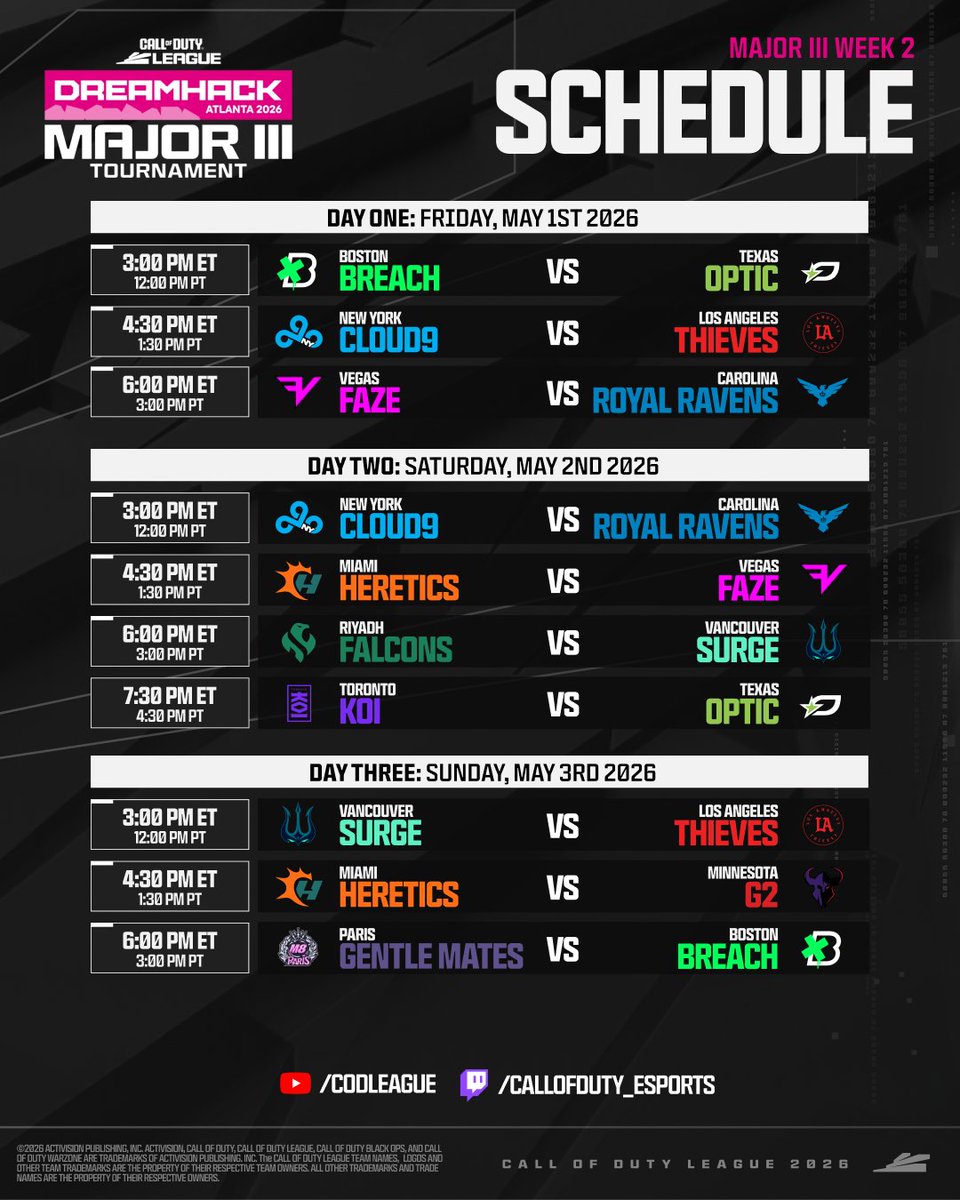 Call of Duty League tweet media