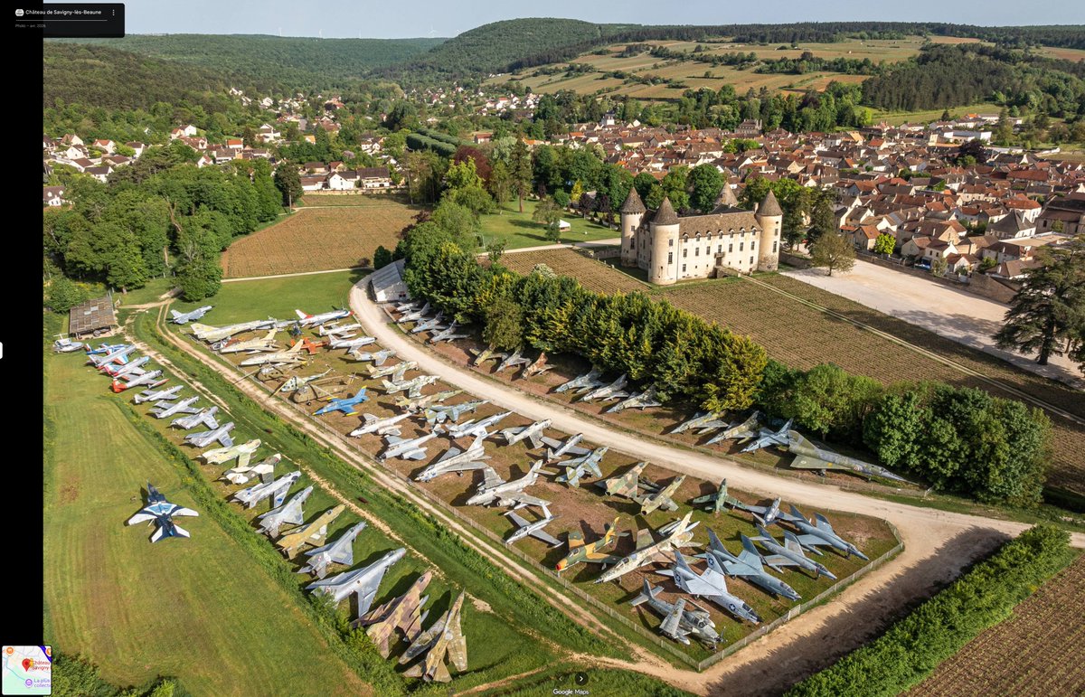 Some dude bought a castle with a vineyard ... to store his fighter jet (&amp; Ferrari) collection.