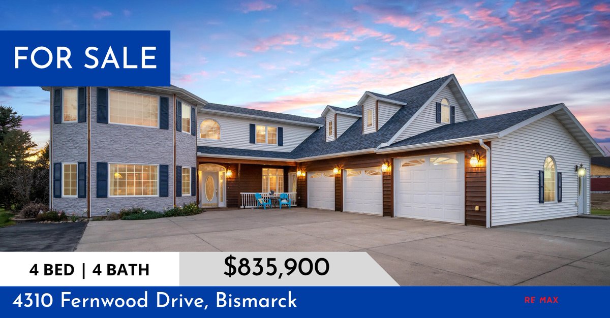BismarckBeth's tweet photo. 📍 For Sale 📍 Take a look at this fantastic new property that just hit the market located at 4310 Fernwood Drive in Bismarck. Reach out here or at (701) 240-6416 for more information!

Listed by Rebecca Sabot

#bethposey #rema... https://t.co/v3VZi4pTJw https://t.co/1igI3HRcQJ