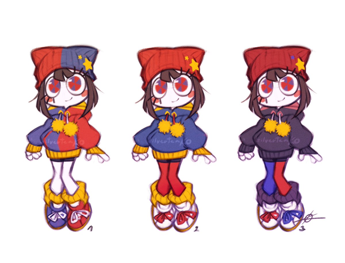 Casual Pomni concepts - Which color combination is your favorite? :3

#tadc #pomni #theamazingdigitalcircus