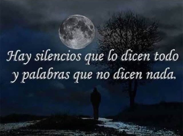 Hay silencios...
#buenasnoches