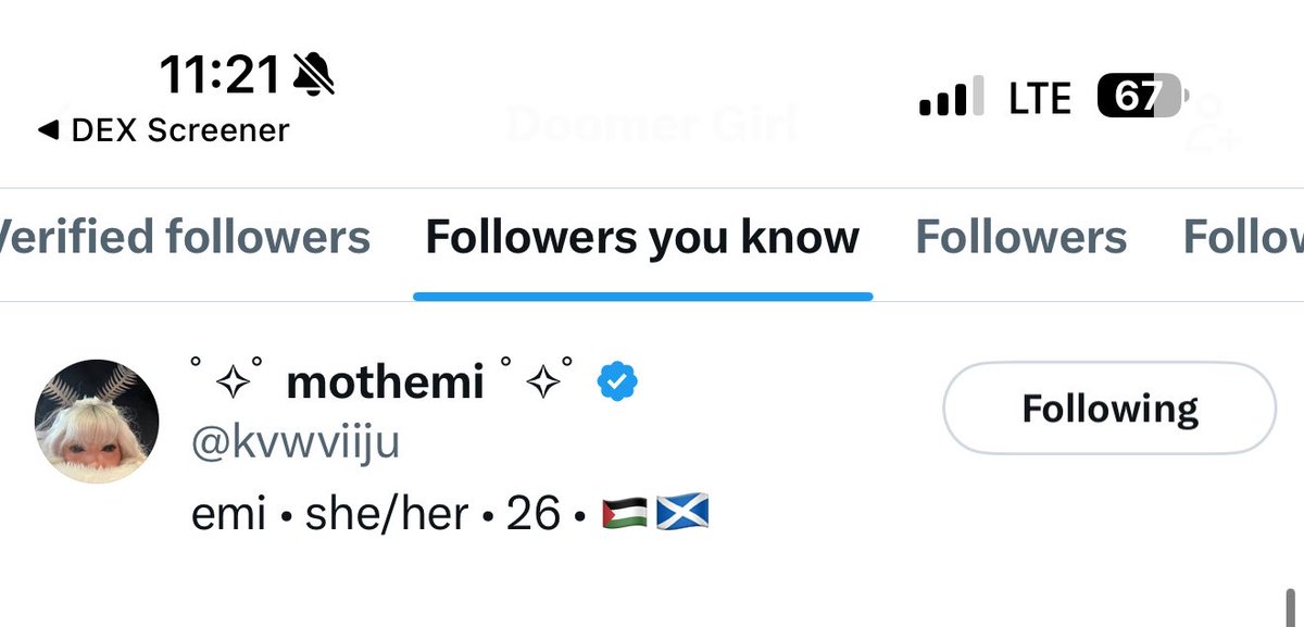 Catolicc's tweet photo. Found potential alpha on eth

Doomer girl artist onboarded 

She has 175k followers and 60-80k engagement 

She is also following the X account @Doomerettecoin 

Something is going on

$Doomerette

0x7f7Fb03E99C8924d5a20e2599822f2D51cfF1110 https://t.co/TXpGXky1rX