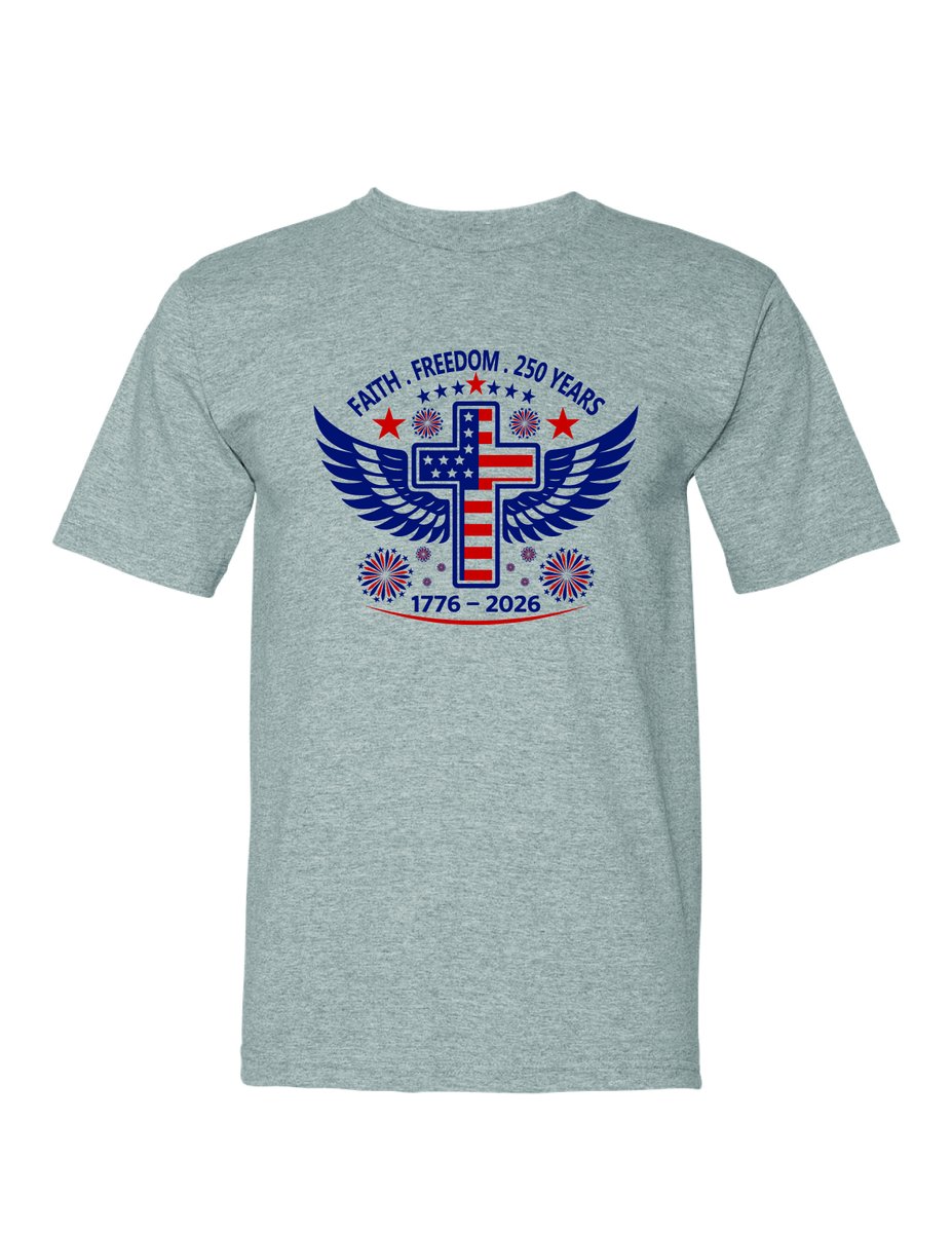 katartgraphics's tweet image. USA 250:  Years Faith Freedom T-Shirt – Patriotic American Graphic Tee (Shirt and Imprint Made in USA) etsy.me/4tAd2Wp via @Etsy 

#USA #USA250 #tshirts