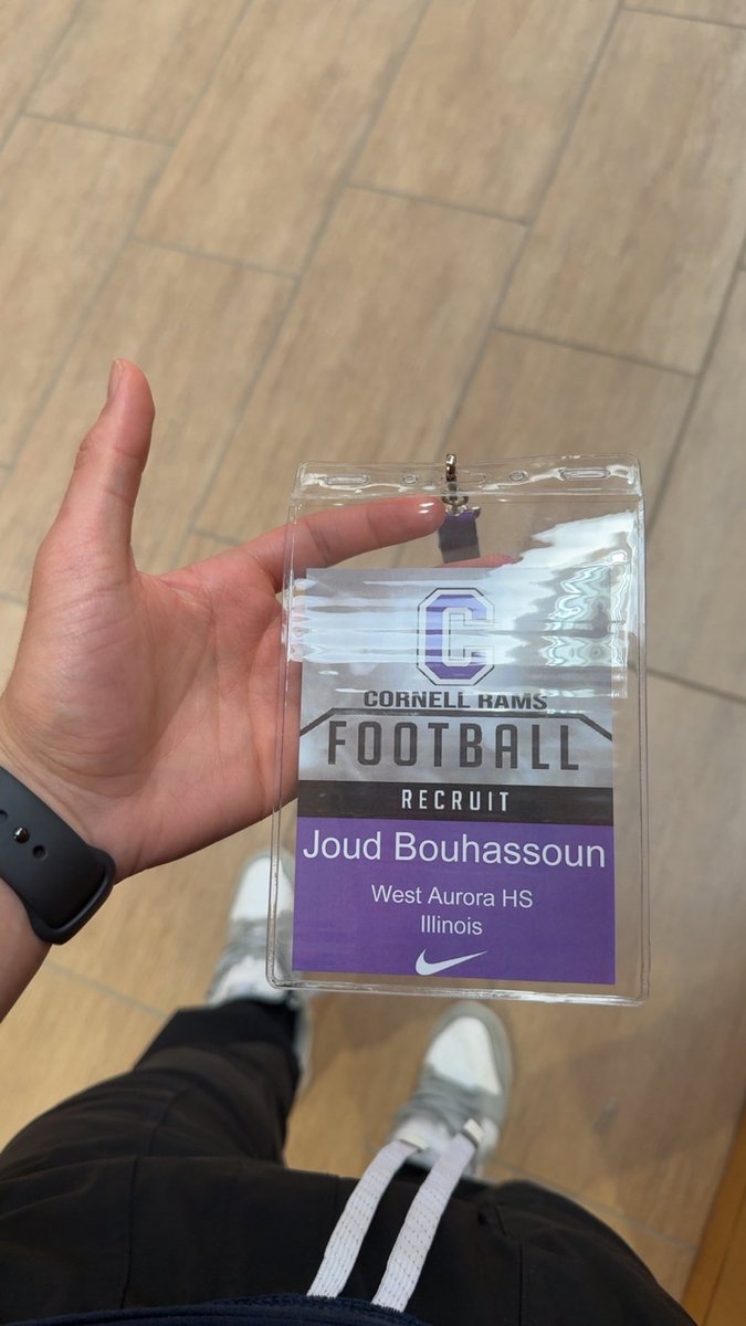 Joud_1b's tweet photo. Thank you @CornellRamsFB for the awesome visit. I’m excited to be back in the future and explore more. Great accommodation, coaching staff, and system. @coacheimer @WABlackhawkFB @StremelWAHS @FBCoachRitchie @CoachJWomochil @CoachJuscik https://t.co/VluN7aB1nb