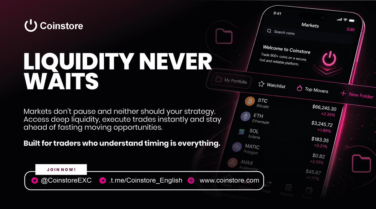 RaskiJoe's tweet image. Still think crypto is just charts and trading?
@CoinstoreExc gives you the right ecosystem. From Launchpad opportunities to spot trading and earning opportunities — all in one platform 🚀

cutt.ly/UeAZB23z

h5.coinstore.com/h5/signup?invi…

#Earn #crypto #coinstore #Launchpad