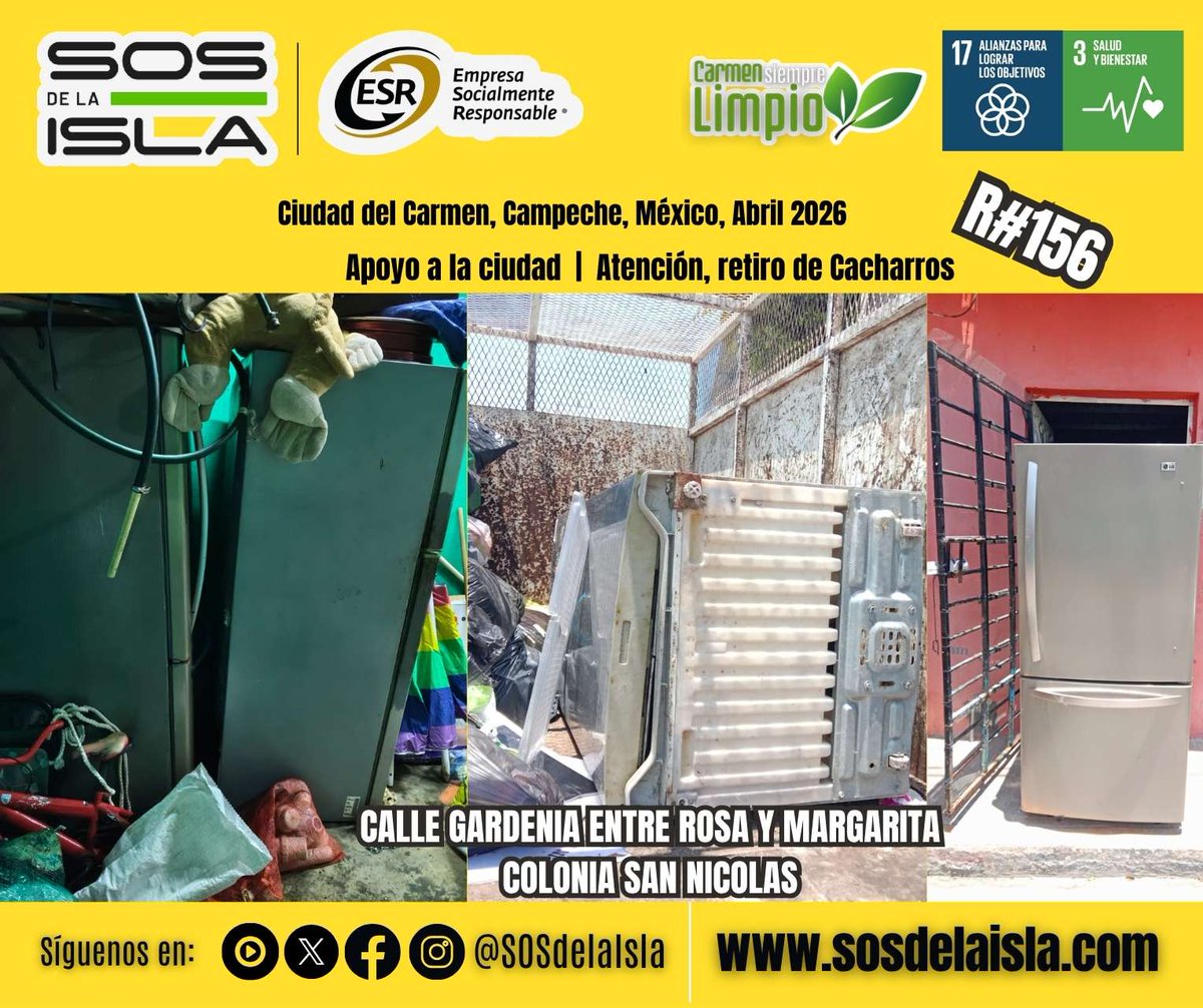 EN COLONIA SAN NICOLAS 🏃‍♂️🚛
Son cada vez más las familias en la Ciudad que siguen siendo beneficiadas por nuestro programa de apoyo para Descacharro de artículos 🤝😉
CHITOS 💪🧢 Cumplidores!
#SOSdelaIsla 🏝🚮♻️🏞
#empresacarmelita 🆘💪💯